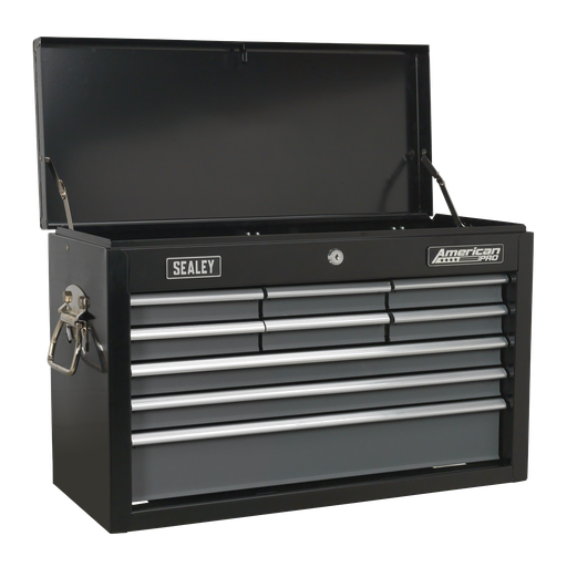 [AP2509B] American PRO® Topchest 9 Drawer - Black/Grey