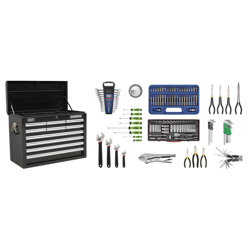 [AP33109BCOMBO] Superline PRO® Topchest 10 Drawer with 140pc Tool Kit - Black