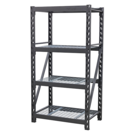 [AP6372] Heavy-Duty Racking Unit with 4 Mesh Shelves 640kg Capacity Per Level