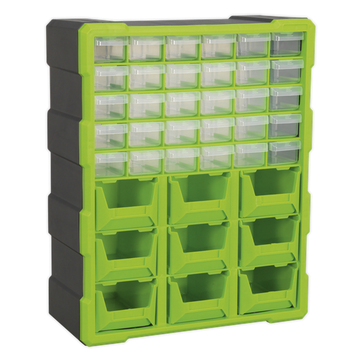 [APDC39HV] Cabinet Box 39 Drawer - Green/Black