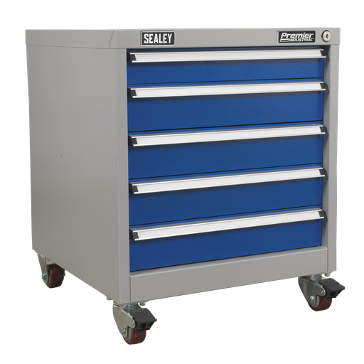 [API5657A] Premier Industrial™ Mobile Industrial Cabinet 5 Drawer
