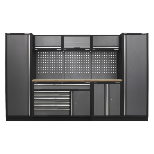 [APMSSTACK13W] Superline PRO® Storage System with Pressed Wood Worktop 3.24m