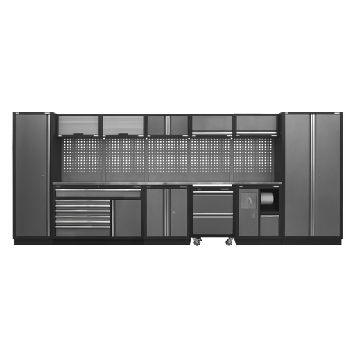 [APMSSTACK15SS] Superline PRO® Storage System with Stainless Worktop 4.9m