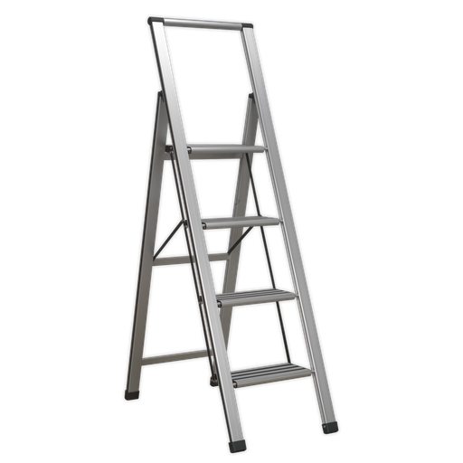 [APSL4] Professional Folding Step Ladder 4-Step Aluminium 150kg Capacity