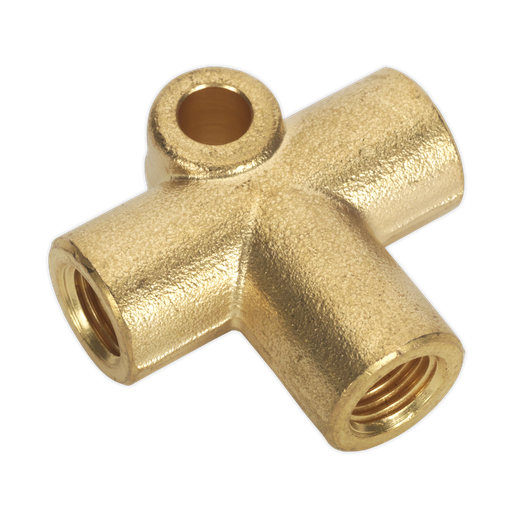 [BC38243WAY] 3-Way Brake Tube Connector 3/8"UNF x 24tpi