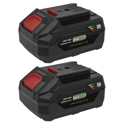 [BK04] SV20 Series Power Tool Battery 20V 4Ah - Pack of 2