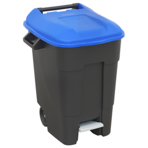 [BM100PB] Refuse/Wheelie Bin with Foot Pedal 100L - Blue