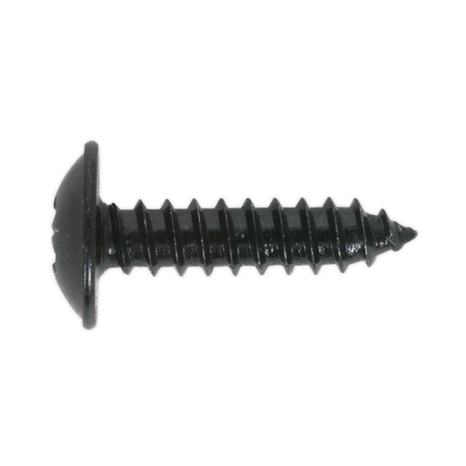[BST4813] Self-Tapping Pozi Flanged Head Screw 4.8 x 13mm, Black - Pack of 100