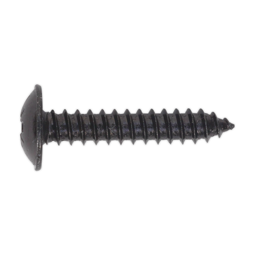 [BST4825] Self-Tapping Pozi Flanged Head Screw 4.8 x 25mm, Black - Pack of 100