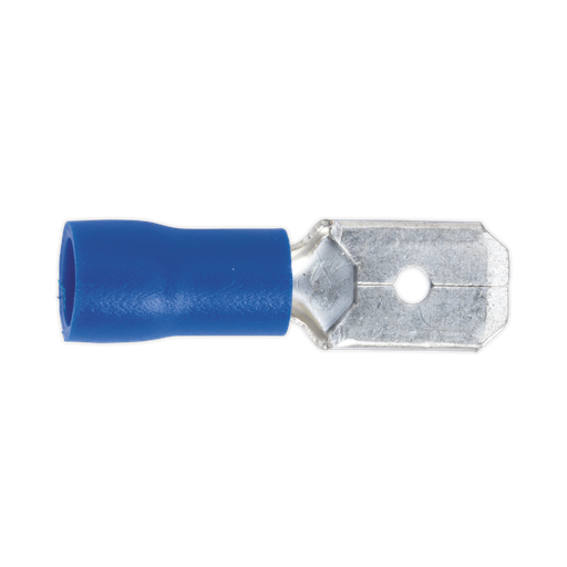 [BT21] Push-On Male Terminal 6.3mm, Blue - Pack of 100