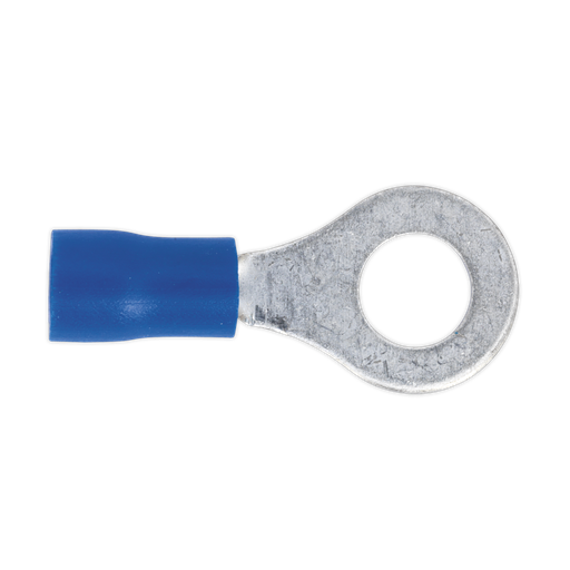 [BT26] Easy-Entry Ring Terminal 6.4mm (1/4"), Blue - Pack of 100