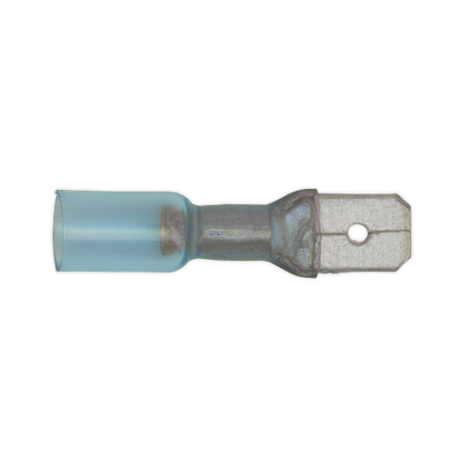 [BTSPM25] Heat Shrink Push-On Male Terminal 6.3mm, Blue - Pack of 25