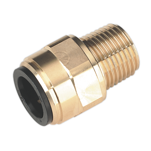 [CAS15BSA] Speedfit® Brass Straight Adaptor 15mm x 1/2"BSPT