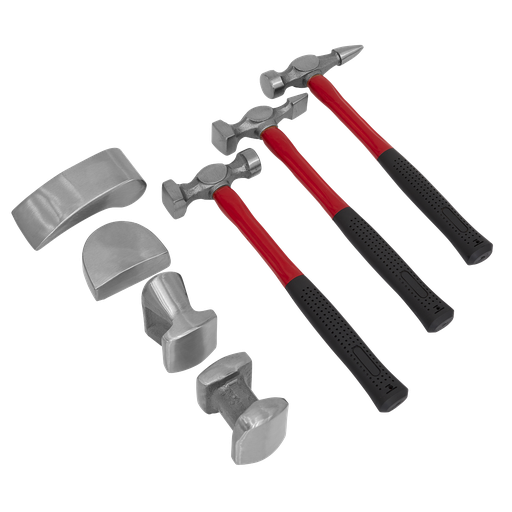 [CB707] Drop-Forged Panel Beating Set with Fibreglass Shafts 7pc