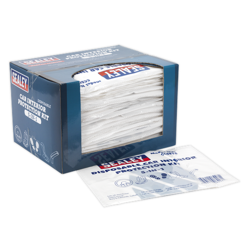 [CCSET550] 5-in-1 Disposable Car Interior Protection Kit - Display Box of 50