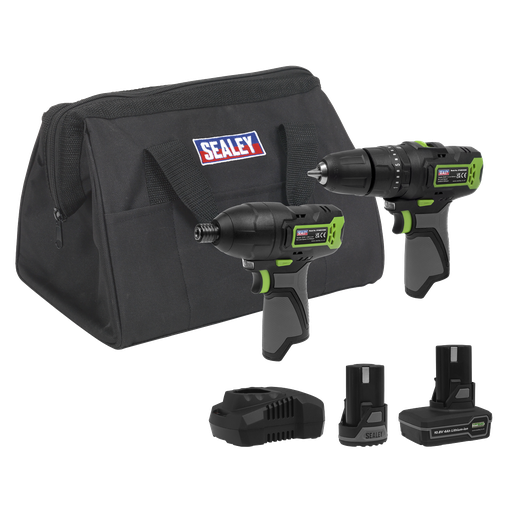 [CP108VCOMBO3] 2 x SV10.8 Series Cordless Combi Drill & Impact Driver Kit 10.8V - 2 Batteries
