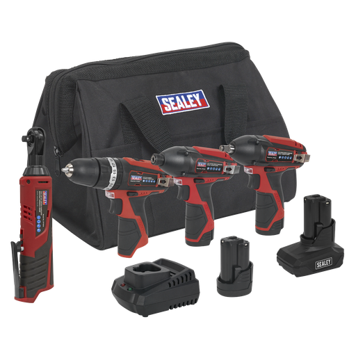 [CP1200COMBO] 4 x SV12 Series Cordless Power Tool Combo Kit 12V - 2 Batteries