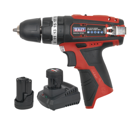 [CP1201KIT] SV12 Series 10mm Cordless Combi Drill Kit 12V 1.5Ah - 2 Batteries