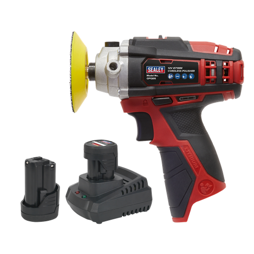 [CP1205KIT] SV12 Series 71mm Cordless Polisher Kit 12V 1.5Ah - 2 Batteries