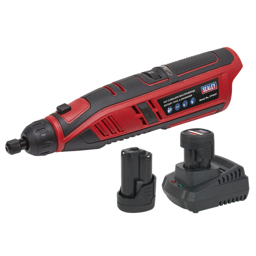 [CP1207KIT] SV12 Series Cordless Multipurpose Rotary Tool & Engraver Kit 49pc 12V - 2 Batteries