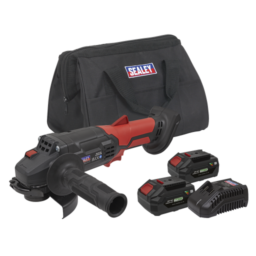 [CP20VAGBKIT] SV20 Series 115mm Cordless Angle Grinder Kit 20V 4Ah - 2 Batteries