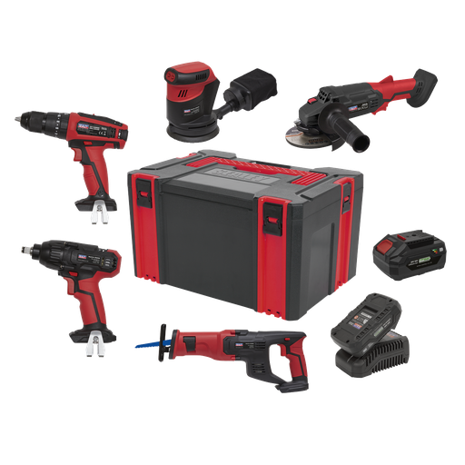 [CP20VCOMBO2] 5 x SV20 Series Cordless Tool Combo Kit 20V - 2 Batteries
