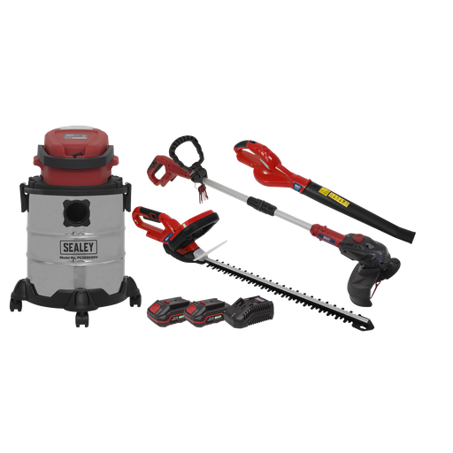 [CP20VCOMBO3] 4 x SV20 Series Cordless Garden Power Tool Combo Kit 20V - 2 Batteries