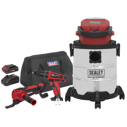 [CP20VCOMBO5] 3 x SV20 Series Tool Vac Combo Kit 20V 2Ah - 2 Batteries