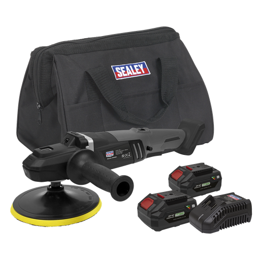 [CP20VRPXKIT] Premier SV20 Series 180mm Brushless Cordless Rotary Polisher 20V 4Ah - 2 Batteries