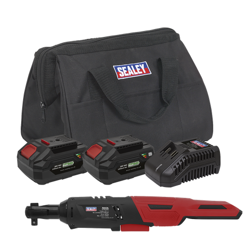 [CP20VRWKIT] SV20 Series 3/8"Sq Drive Cordless Ratchet Wrench Kit 60Nm 20V 4Ah - 2 Batteries