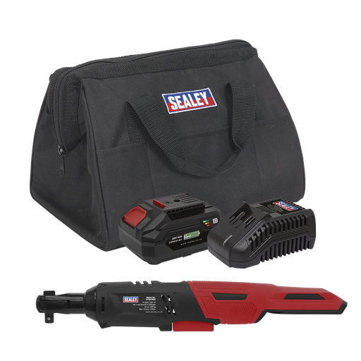 [CP20VRWKIT1] SV20 Series 3/8"Sq Drive Cordless Ratchet Wrench Kit 60Nm 20V 4Ah