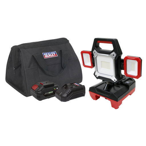 [CP20VWLKIT1] SV20 Series 2-in-1 Cordless/Corded 45W SMD LED Worklight 20V 4Ah