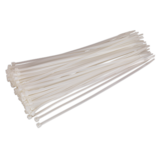 [CT30048P100W] Cable Tie 300 x 4.8mm, White - Pack of 100