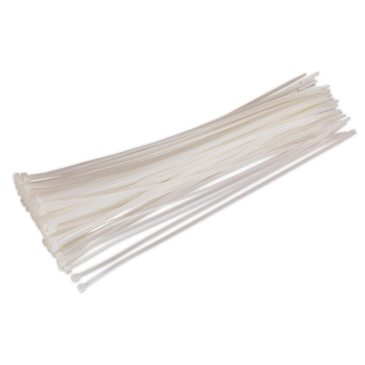 [CT38048P100W] Cable Tie 380 x 4.8mm, White - Pack of 100