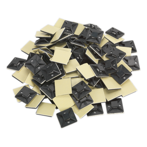 [CTM3030B] Self-Adhesive Cable Tie Mount 30 x 30mm, Black - Pack of 100