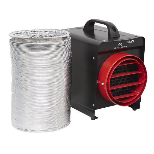 [DEH3001] Industrial Fan Heater with Ducting 3kW