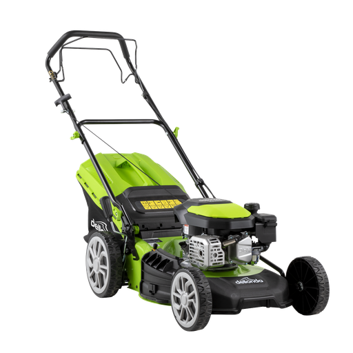 [DG101] Dellonda Self-Propelled Petrol Lawnmower Grass Cutter with Height Adjustment & Grass Bag 144cc 18"/46cm 4-Stroke Engine