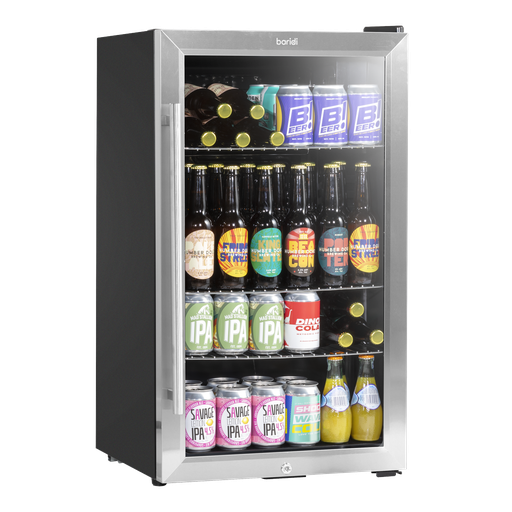 [DH31] Baridi Wine, Beer & Drinks Fridge 85L Capacity - Stainless Steel