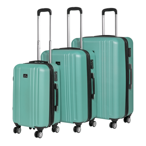 [DL126] Dellonda Lightweight ABS Luggage Set with TSA Lock - Teal