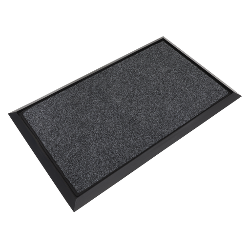[DRM01] Rubber Disinfection Mat with Removable Polyester Carpet 450 x 750mm