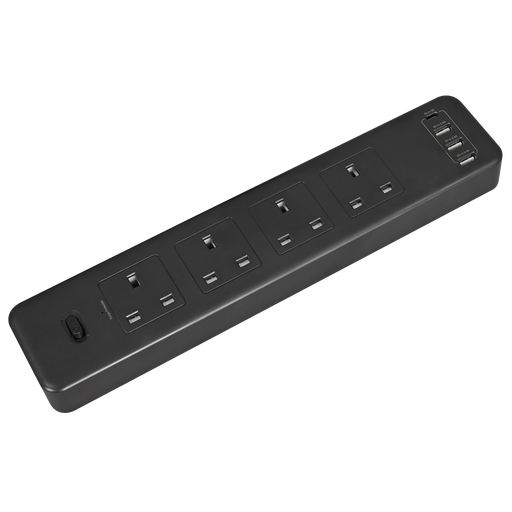 [EL34USBB] 2.6m Extension Lead with USB Ports - Black