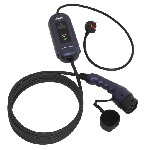 [EVPC2] Portable EV Charger Type 2 to UK 10A (2.3KW) 5m Cable