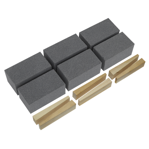 [FGB60] Worksafe® 50 x 50 x 100mm Floor Grinding Block 60Grit - Pack of 6