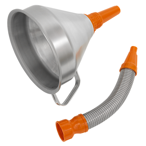 [FM20F] Metal Flexible Spout Funnel with Filter 200mm