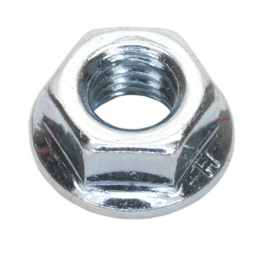 [FN8] Zinc Plated Serrated Flange Nut M8 - Pack of 100