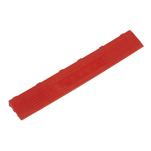 [FT3ERF] Polypropylene Floor Tile Edge 400 x 60mm, Red Female - Pack of 6