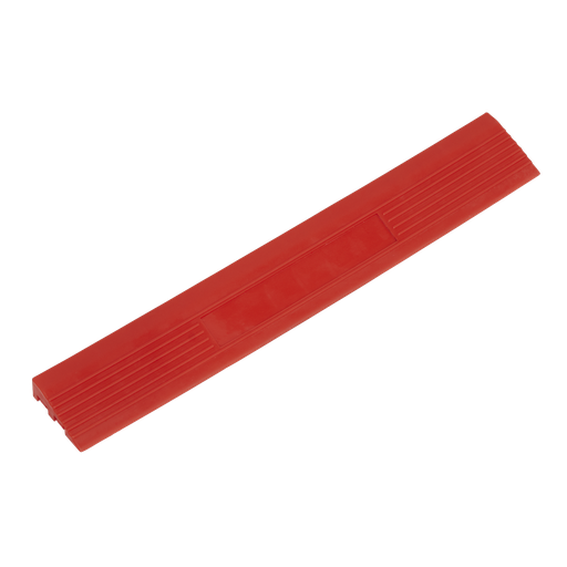 [FT3ERM] Polypropylene Floor Tile Edge 400 x 60mm, Red Male - Pack of 6