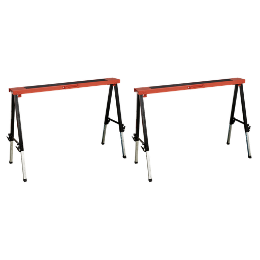[FTAL12] Fold Down Trestle with Adjustable Legs - Pair
