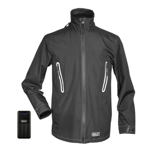 [HJ05KIT] 5V Heated Rain Jacket with Power Bank 20Ah - Small