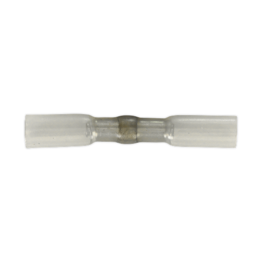 [HSSB25C] Heat Shrink Butt Connector with Crimp & Solder, Clear - Pack of 25